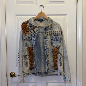 Studded denim jacket